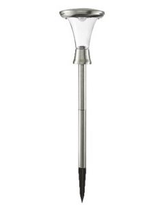 Turin 2p LED-gångljus, 5 Lumen, stål, uppladdningsbar