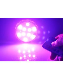 4 LED-cirkellampor, färgsskiftande