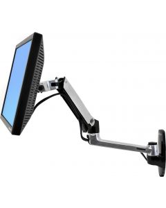 Ergotron LX monitorarm, väggfäste, max 9kg, 2 leder, VESA 75/100