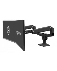 Ergotron LX Dual Side-by-Side Arm (matte black)