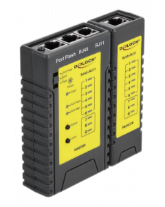 Delock Cable Tester RJ45 / RJ12 + Portfinder