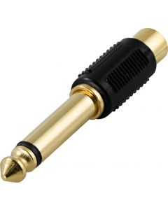 DELTACO multimediasovitin, RCA ho 6,3mm ha, mono