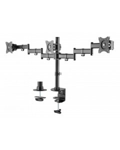 DELTACO Office, Tripple desk, 13"-27", 8kg, 75x75-100x100