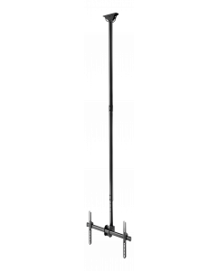 DELTACO Office Telescopic Single TV Ceiling,2500mm-3000mm,50kg,37"-70"