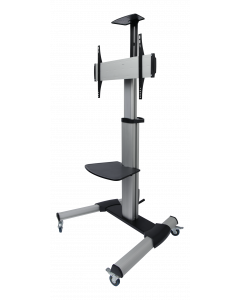 DELTACO Office Display Cart, crank handle, 37"-70",50kg,port-landscape