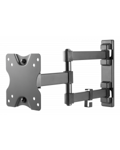 DELTACO, full-motion 3-way wall, 13"-27", 20kg, 75x75-100-100