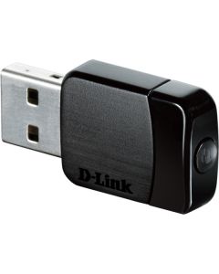 D-Link Mini adapter AC580, nätverksadapter, USB , 802.11n/g/ac, svart