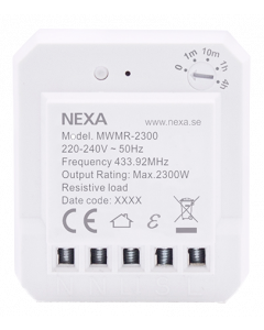 Nexa dosrelä, timerfunktion, MWMR-2300