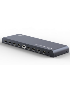HDMI-splitter, 1 enhet till 8 skärmar, 4K i 60Hz, HDMI 2.0, svart