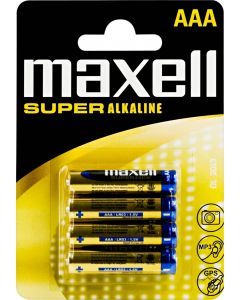 Maxell AAA LR03 superalkaliska batterier 4-pack