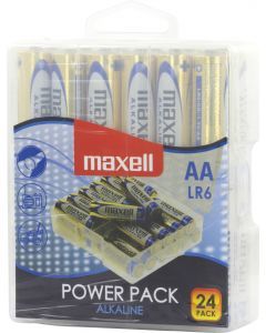 Maxell batterier, AA (LR6), Alkaline, 1,5 V, 24-pack