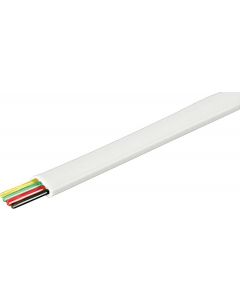 DELTACO Modularkabel, 4P, rulle, 100m, vit