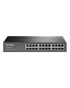 TP-Link TL-SF1024D, 24xRJ45, 10/100Mbps, desktop, svart