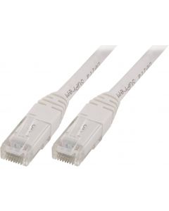 DELTACO U/UTP Cat5e patchkabel 2m, vit
