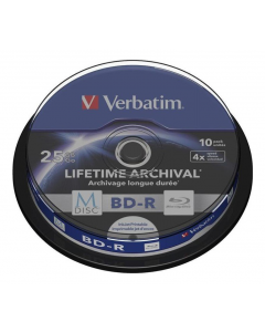 Verbatim - M-Disc BD-R Blu-Ray skivor, 10-pack spindel