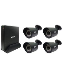 KGUARD MH-4140, NVR-kit, 4 nätverkskameror, 720p, IR, POE, Android/iOS