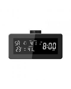 Spyclock PRO Radio, FullHD med 330° rotation, Wifi, FM radio, Väder, Motion detection, Push-larm - Fyndvara Klass 2