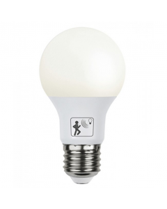 Valaistus LED Opal, valaisin hämärällä ja liiketunnistimella, E27, 2700K, 7W 470lm