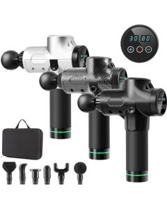 Massagepistol E-1000 PRO, Svart, Massage Gun, 30 lägen