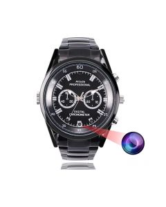 Slim Spionklocka 16GB SPYCLOCK-FHDPRO 1080p Full HD + mörkersyn, vattenskyddad