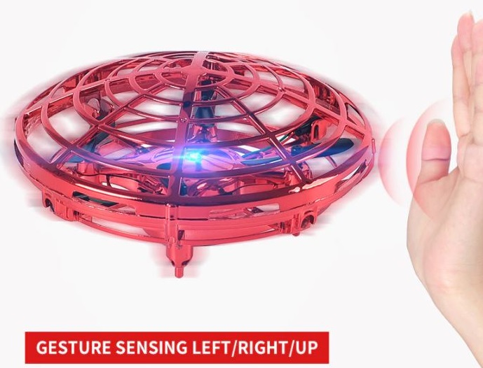 flygande tefat, styrs med handgester